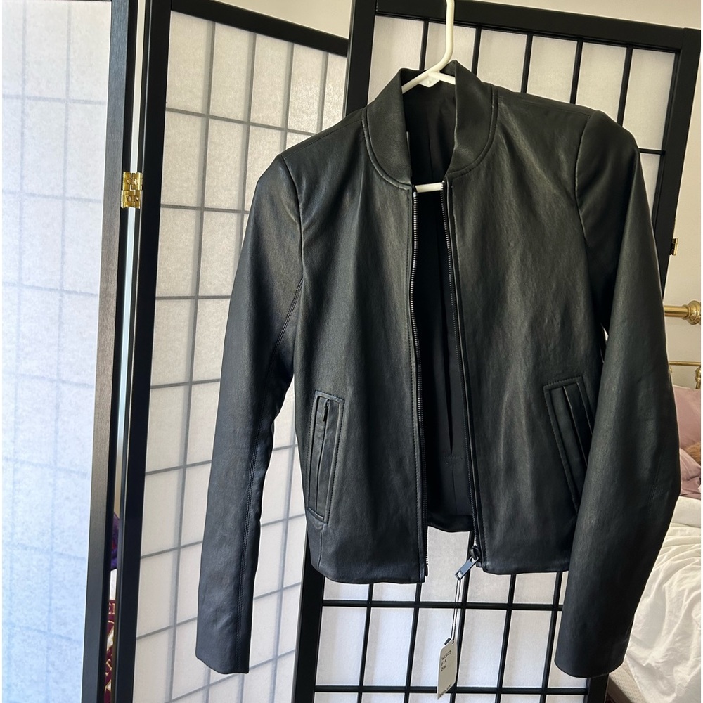 Beautiful Black LTH JKT in Small